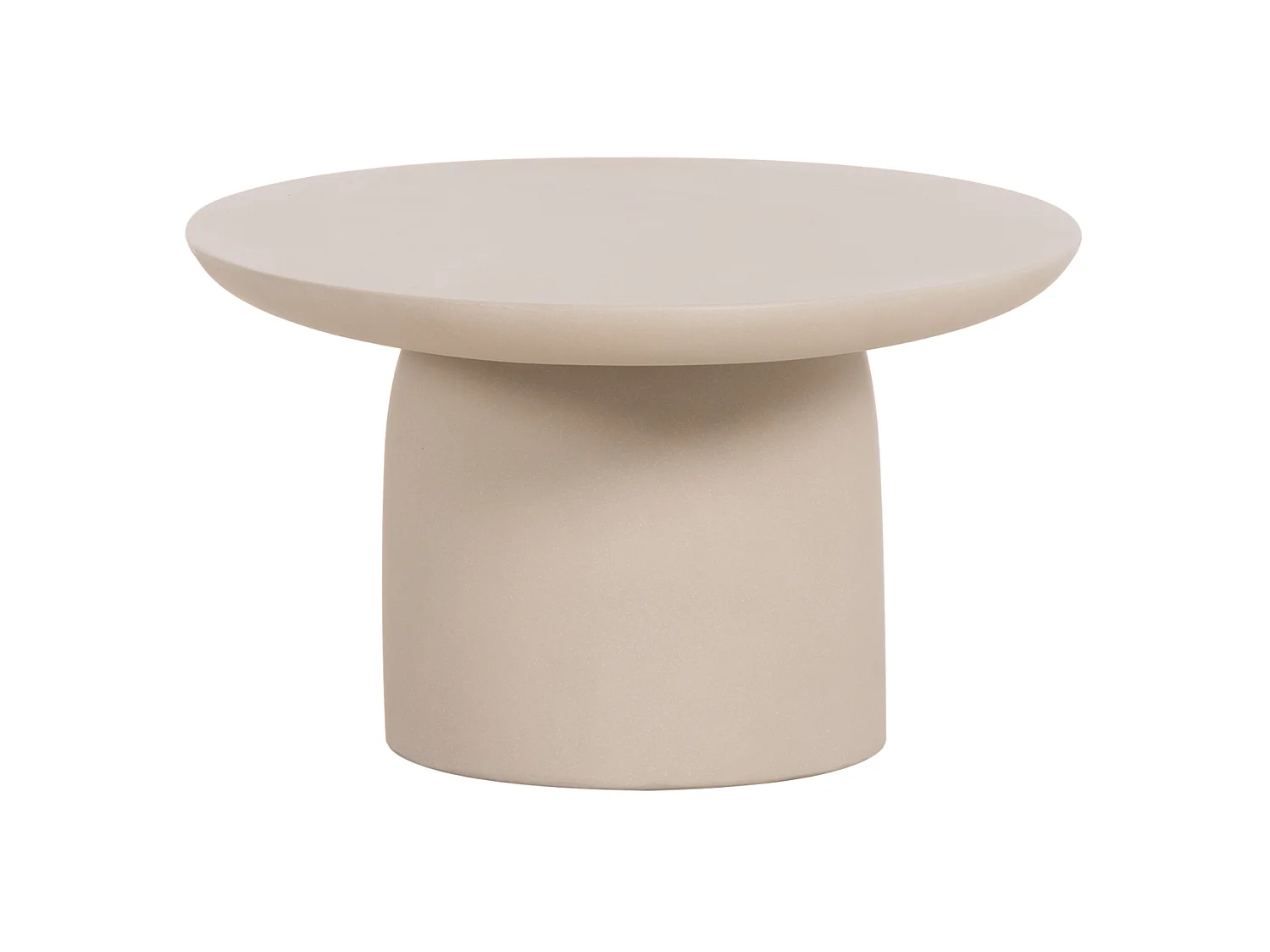 Ovale tuintafel BRECCAN BEIGE vezelcement 130 x 70 x 40 cm