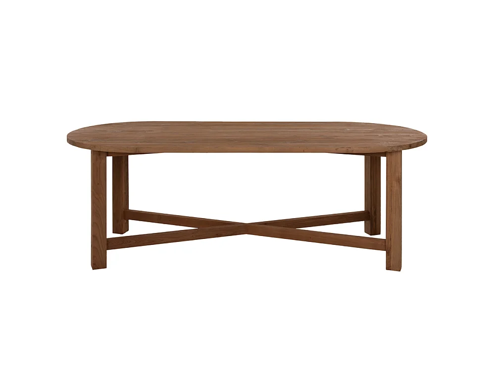 Table à manger KUTAI rectangulaire en teck recyclé naturel 200x90x75cm