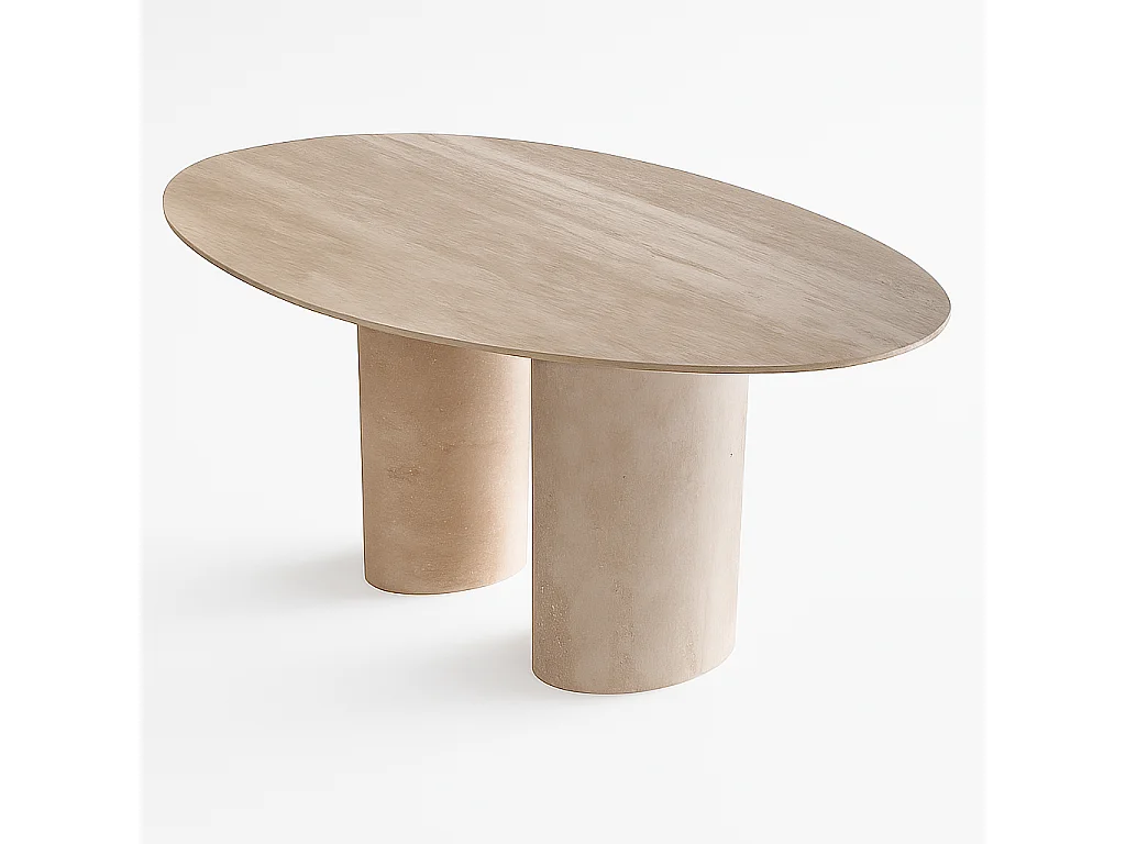 Table à manger ATLAS en Travertin Premium