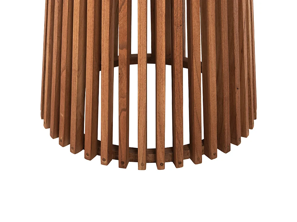 Table à manger ronde FRANTZ en bois massif de Mindi Ø 120×76,5 cm