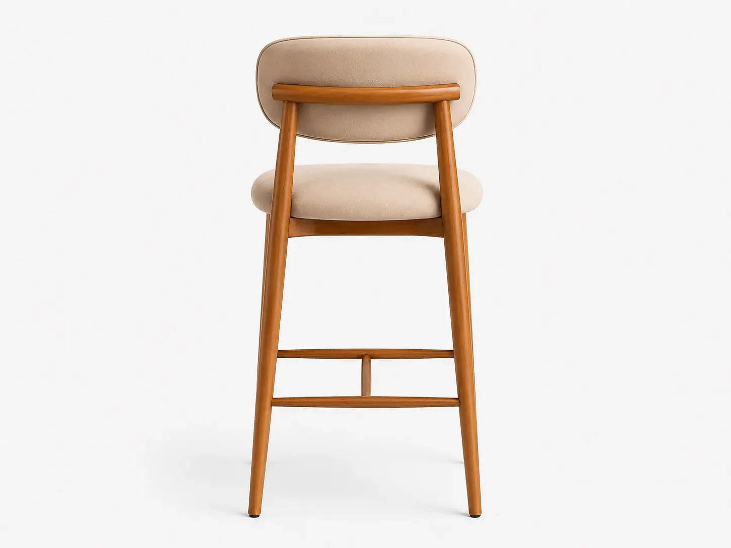 Chaise haute de bar COPENHAGUE Bois Clair