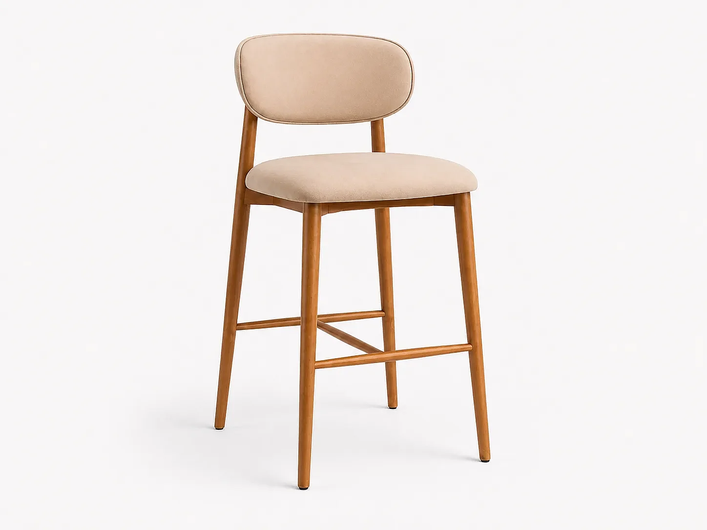 Chaise haute de bar COPENHAGUE Bois Clair
