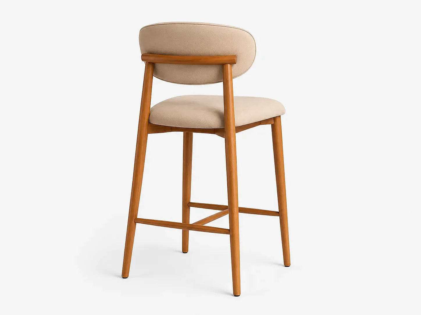 Chaise haute de bar COPENHAGUE Bois Clair