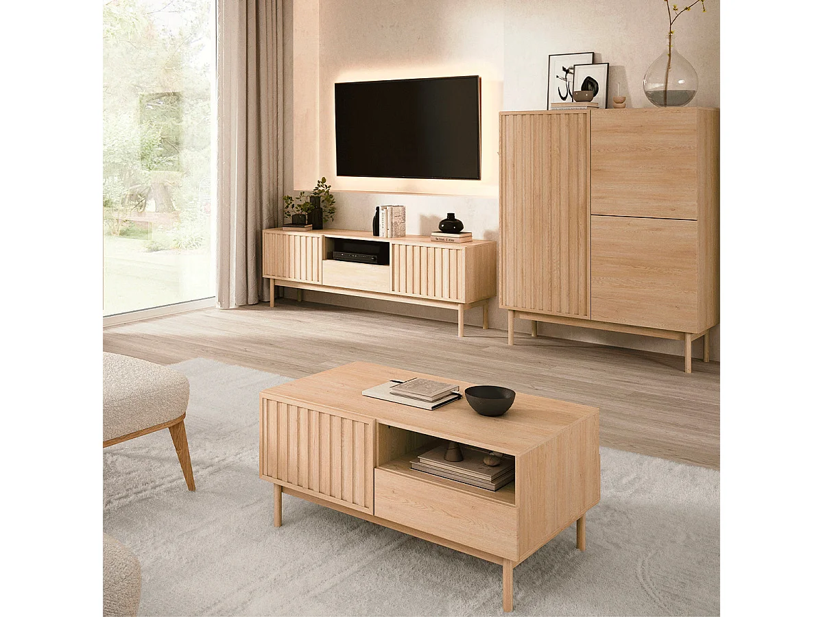 Buffet haut 3 portes Idor Bois