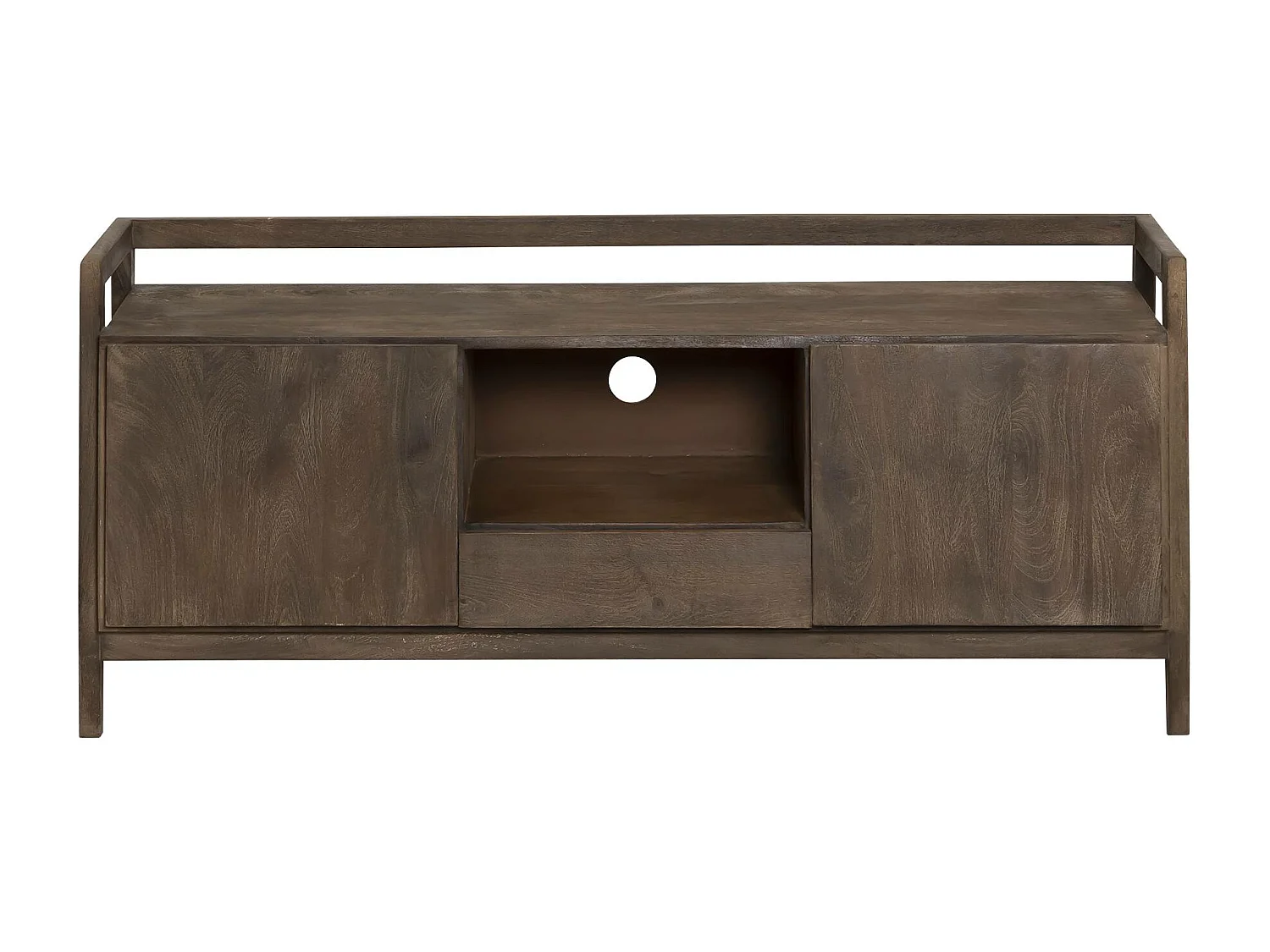 Meuble TV en bois de manguier marron Emile