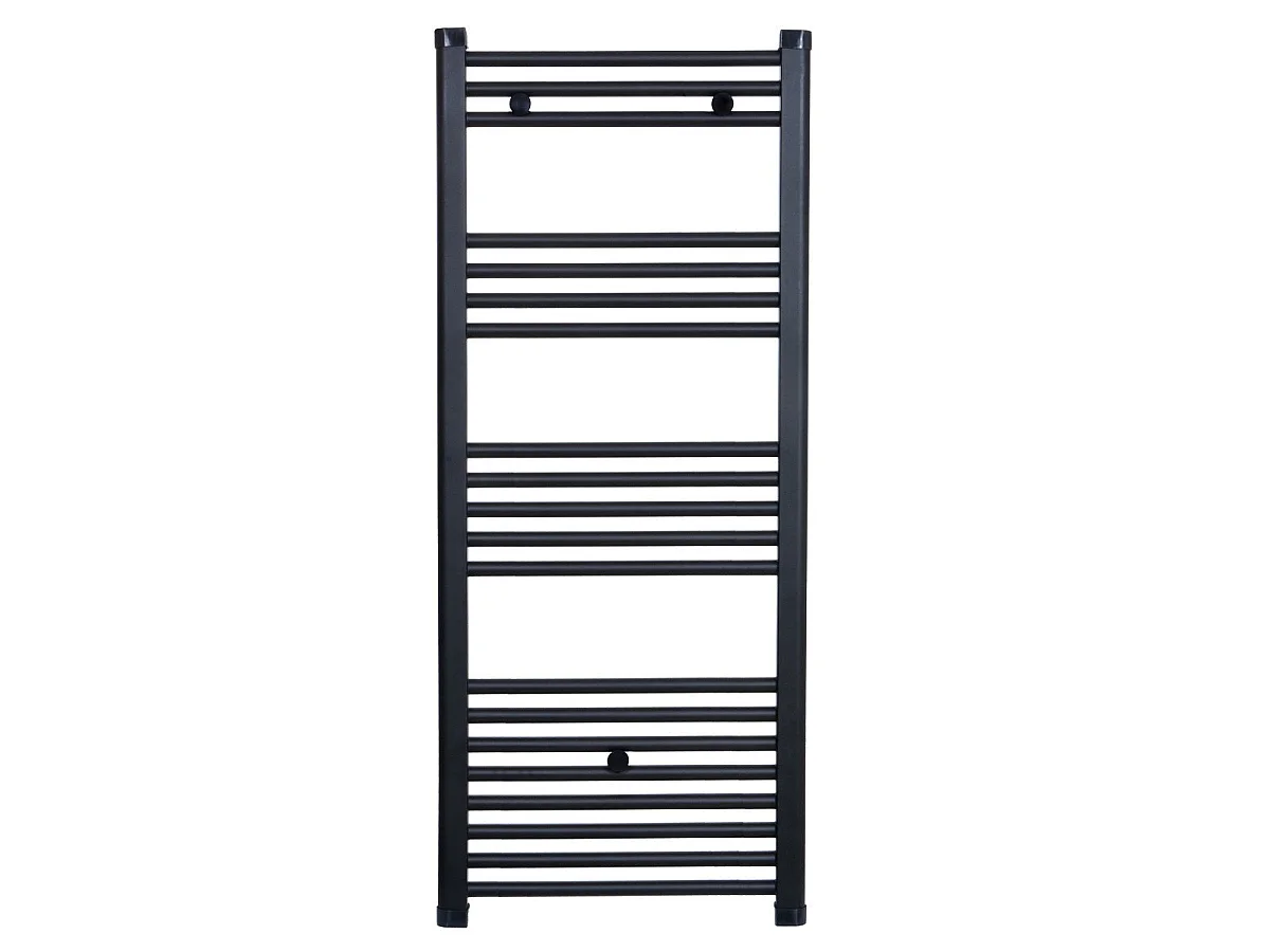Radiateur sèche-serviettes eau chaude CODA 120 x 60 cm noir mat