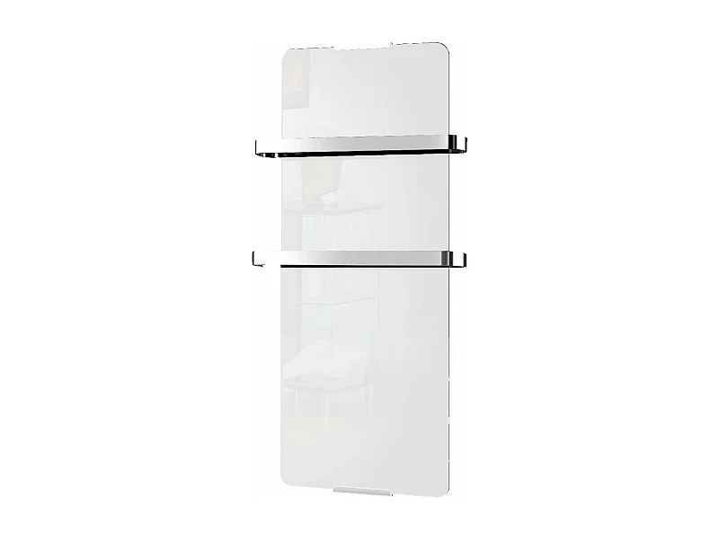 Radiateur sèche-serviettes électrique 1200 W blanc