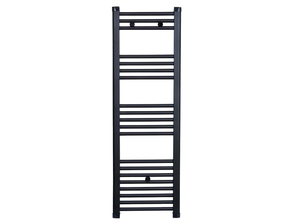 Radiateur sèche-serviettes eau chaude CODA 120 x 40 cm noir mat