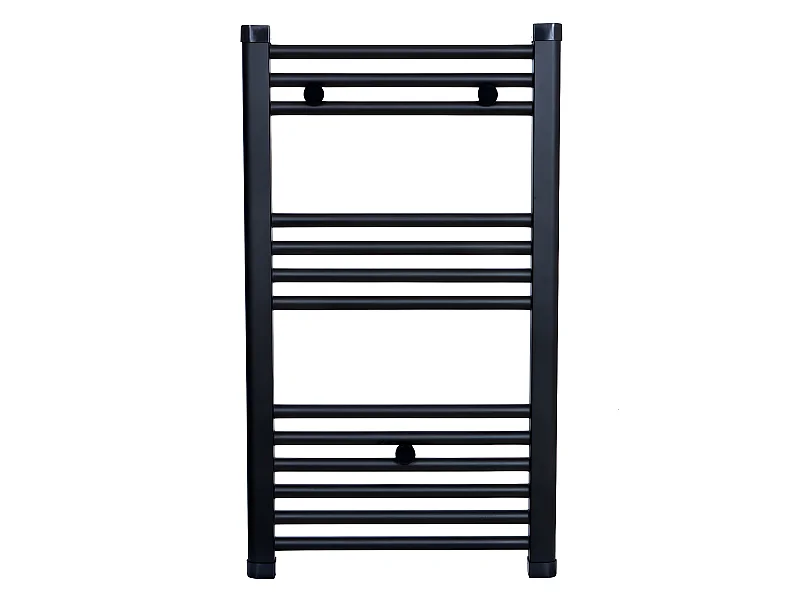 Radiateur sèche-serviettes eau chaude CODA 80 x 50 cm noir mat