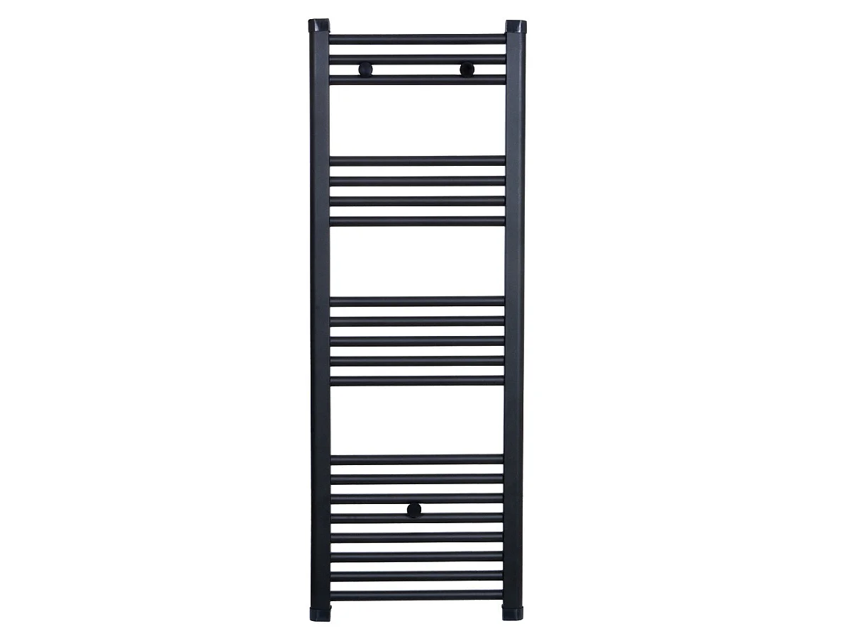 Radiateur sèche-serviettes eau chaude CODA 120 x 50 cm noir mat