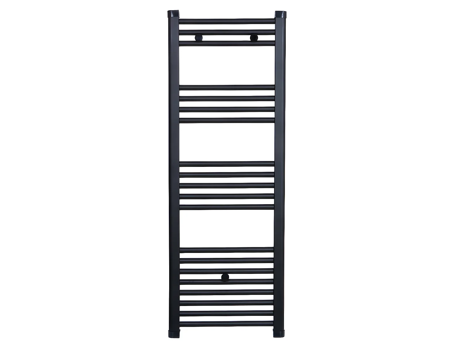 Radiateur sèche-serviettes eau chaude CODA 120 x 50 cm noir mat