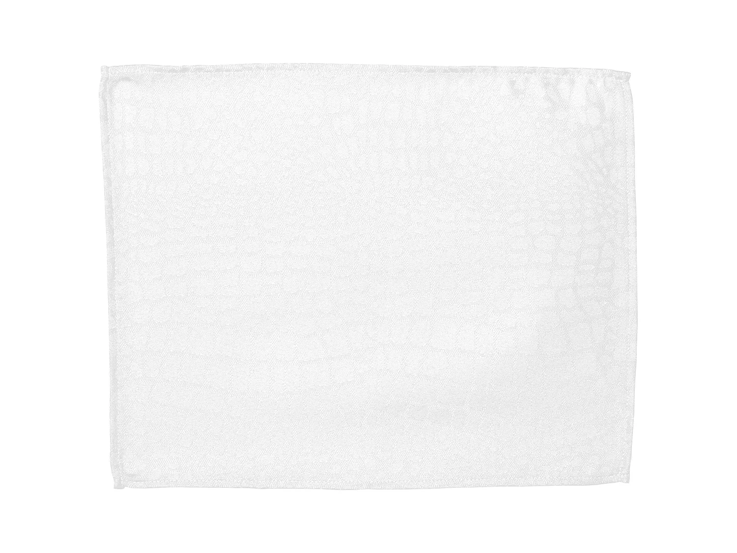 Lot de 2 sets de table 35x45 cm Jacquard 100% polyester LOUNGE blanc