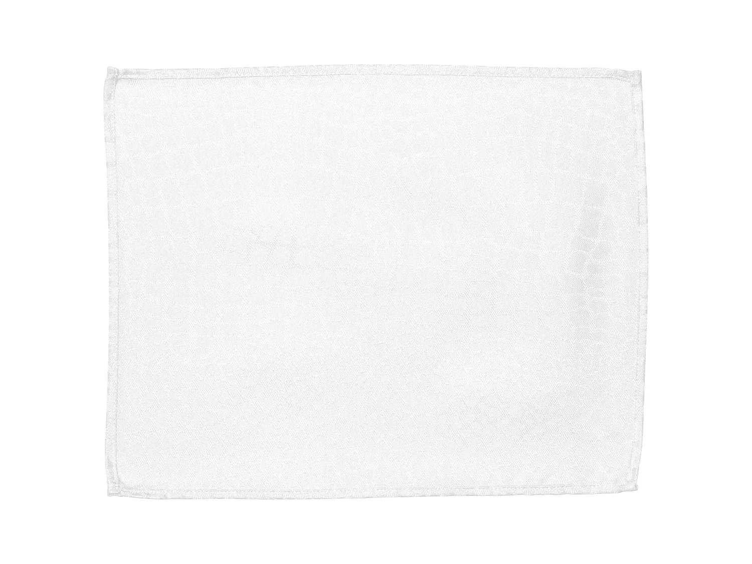 Lot de 2 sets de table 35x45 cm Jacquard 100% polyester LOUNGE blanc