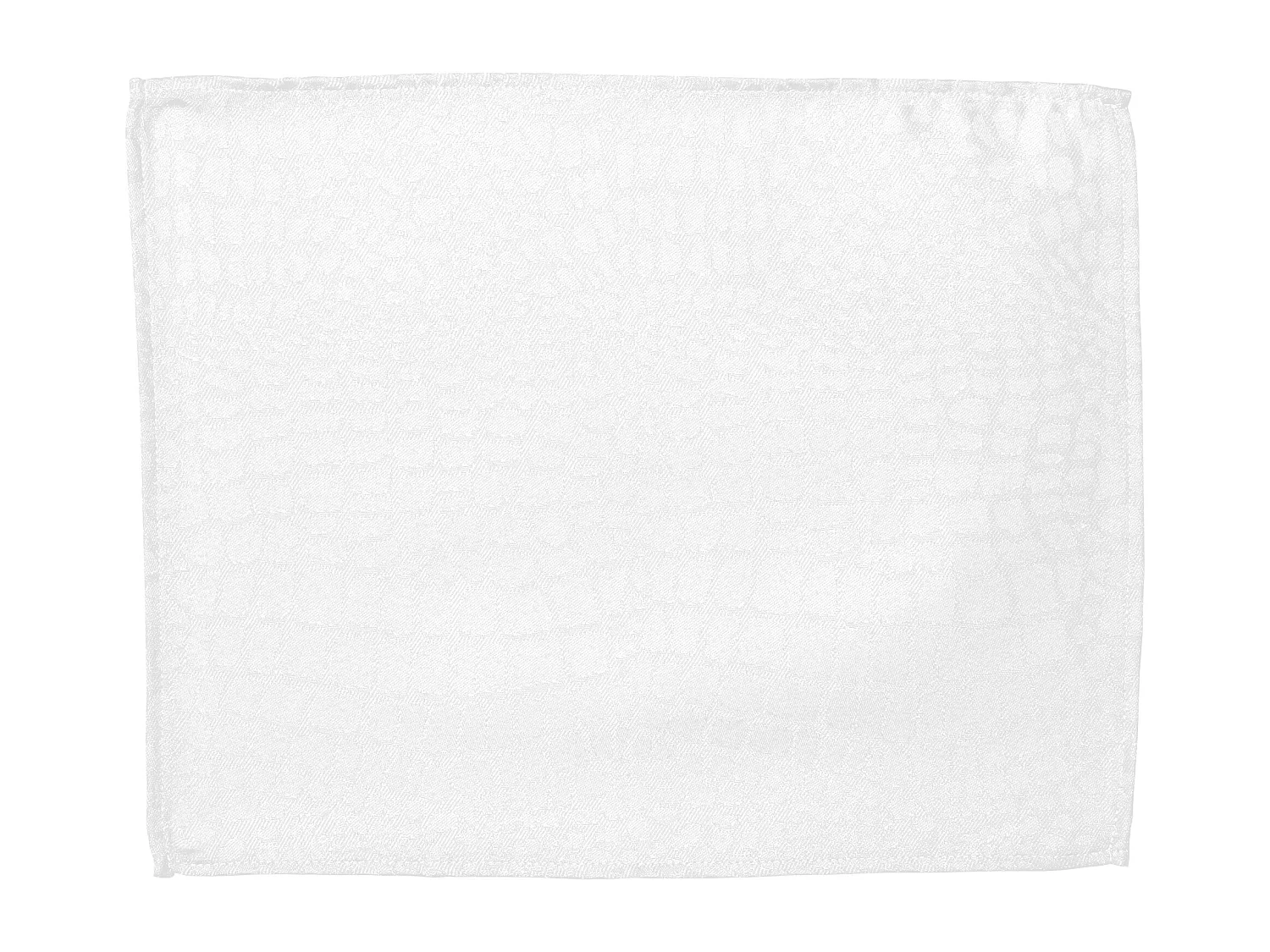 Lot de 2 sets de table 35x45 cm Jacquard 100% polyester LOUNGE blanc