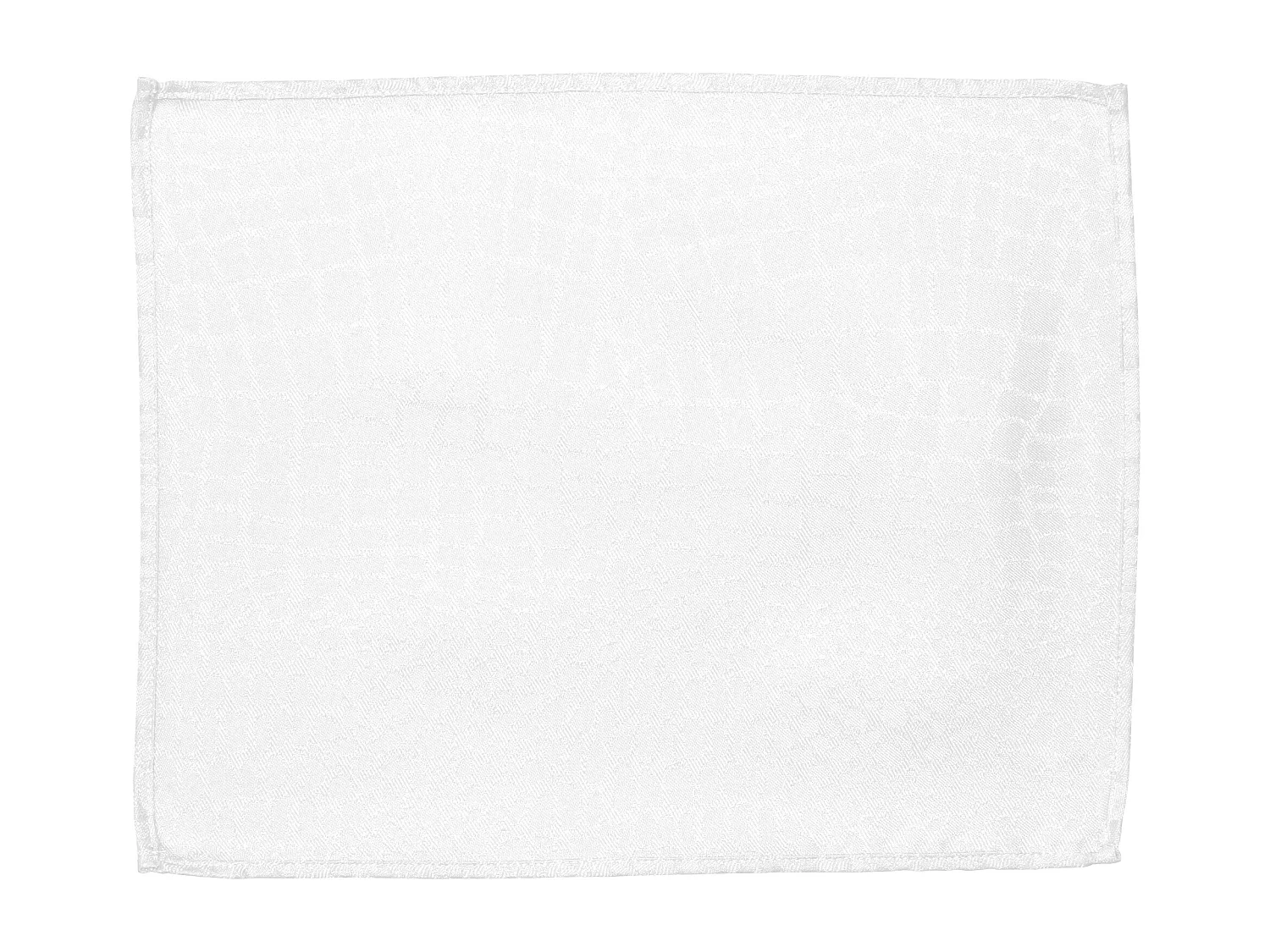 Lot de 2 sets de table 35x45 cm Jacquard 100% polyester LOUNGE blanc