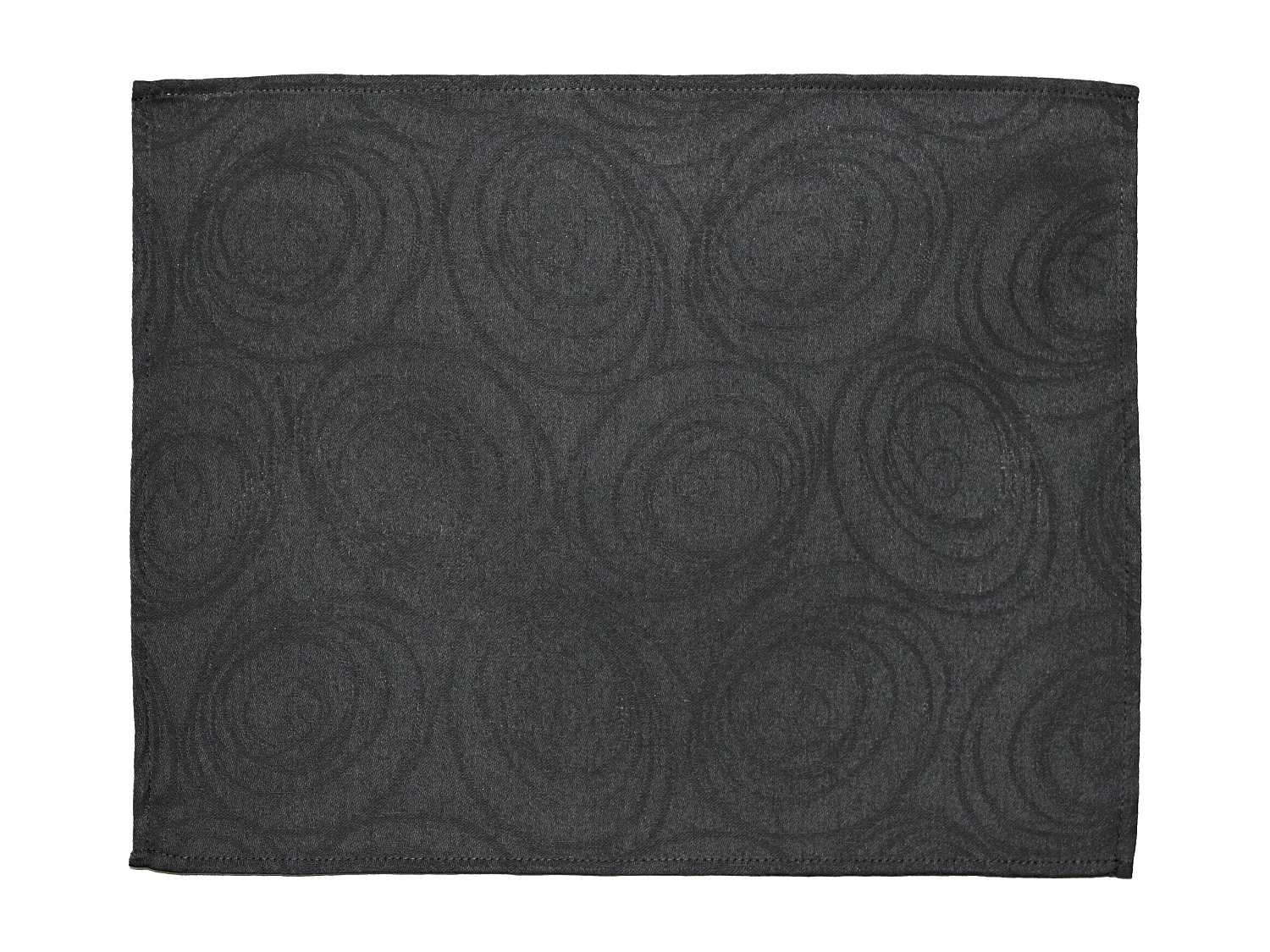 Lot de 2 sets de table 35x45 cm Jacquard coton SPIRALE anthracite