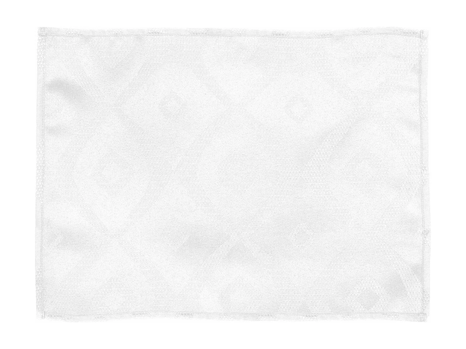 Lot de 2 sets de table 35x45 cm Jacquard 100% polyester BRUNCH blanc