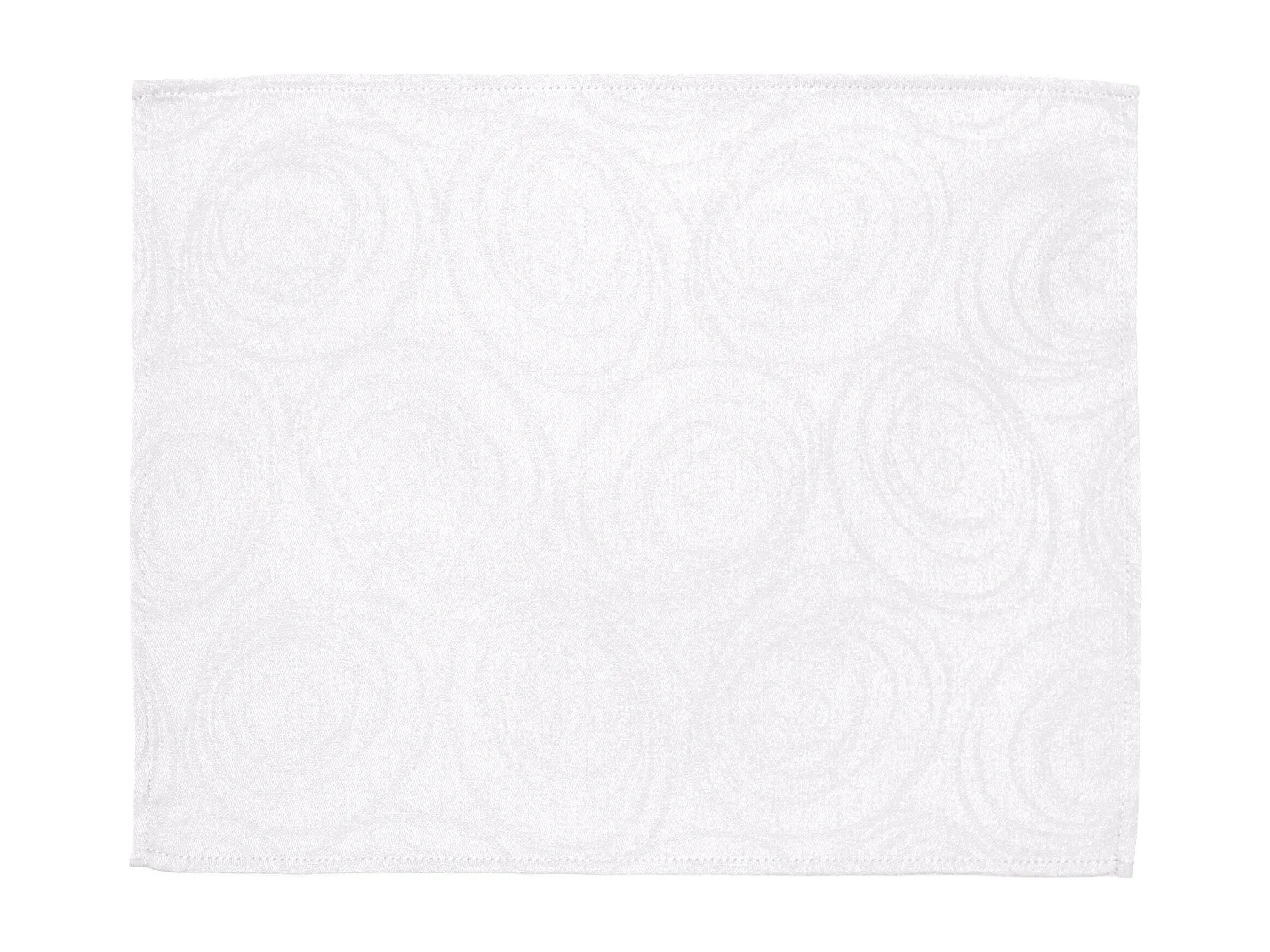 Lot de 2 sets de table 35x45 cm Jacquard coton SPIRALE blanc