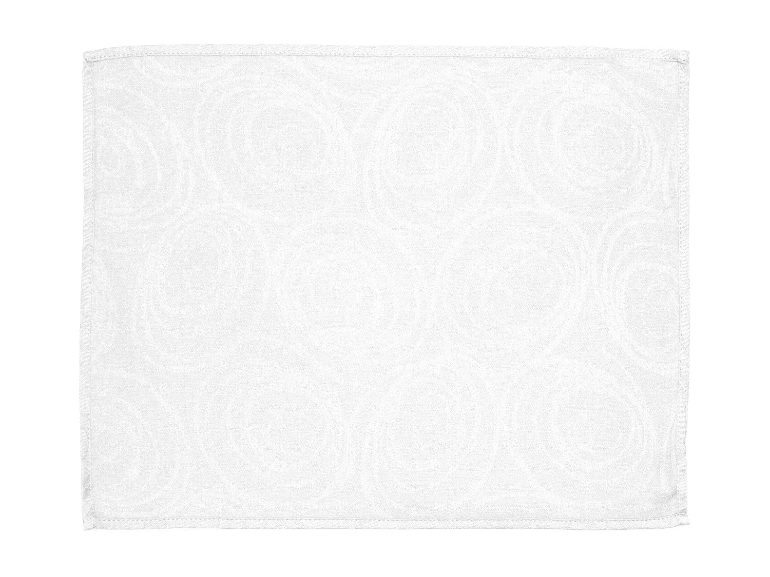 Lot de 2 sets de table 35x45 cm Jacquard coton SPIRALE blanc