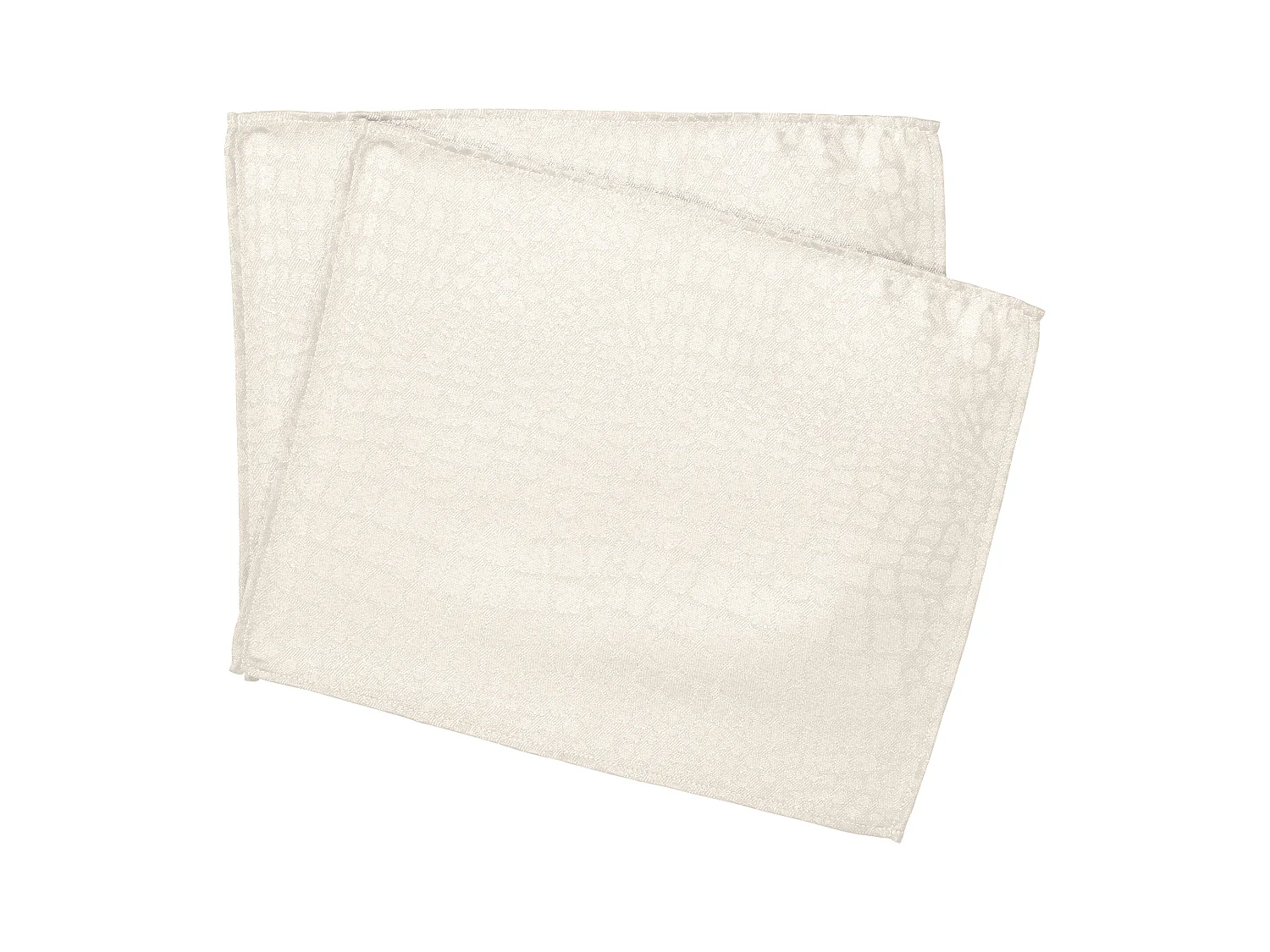 Lot de 2 sets de table 35x45 cm Jacquard 100% polyester LOUNGE ecru