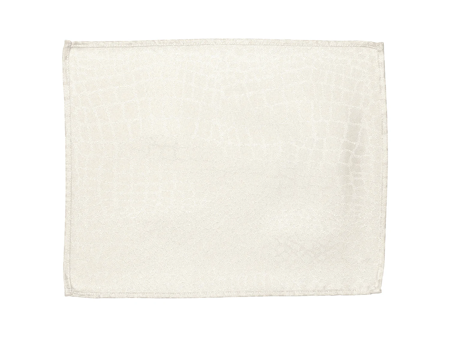 Lot de 2 sets de table 35x45 cm Jacquard 100% polyester LOUNGE ecru