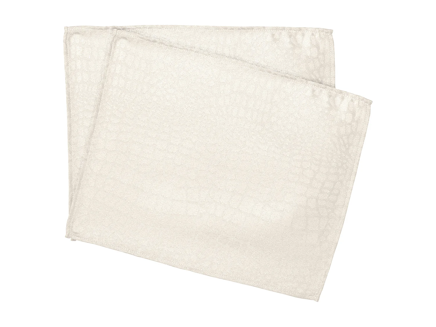 Lot de 2 sets de table 35x45 cm Jacquard 100% polyester LOUNGE ecru