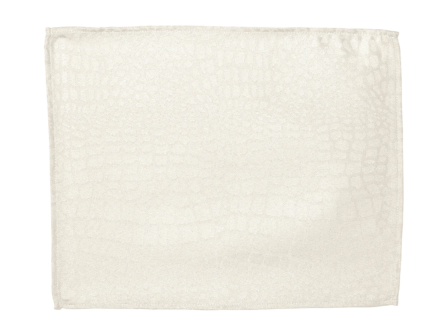 Lot de 2 sets de table 35x45 cm Jacquard 100% polyester LOUNGE ecru