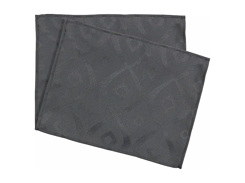 Lot de 2 sets de table 35x45 cm Jacquard 100% polyester BRUNCH anthracite
