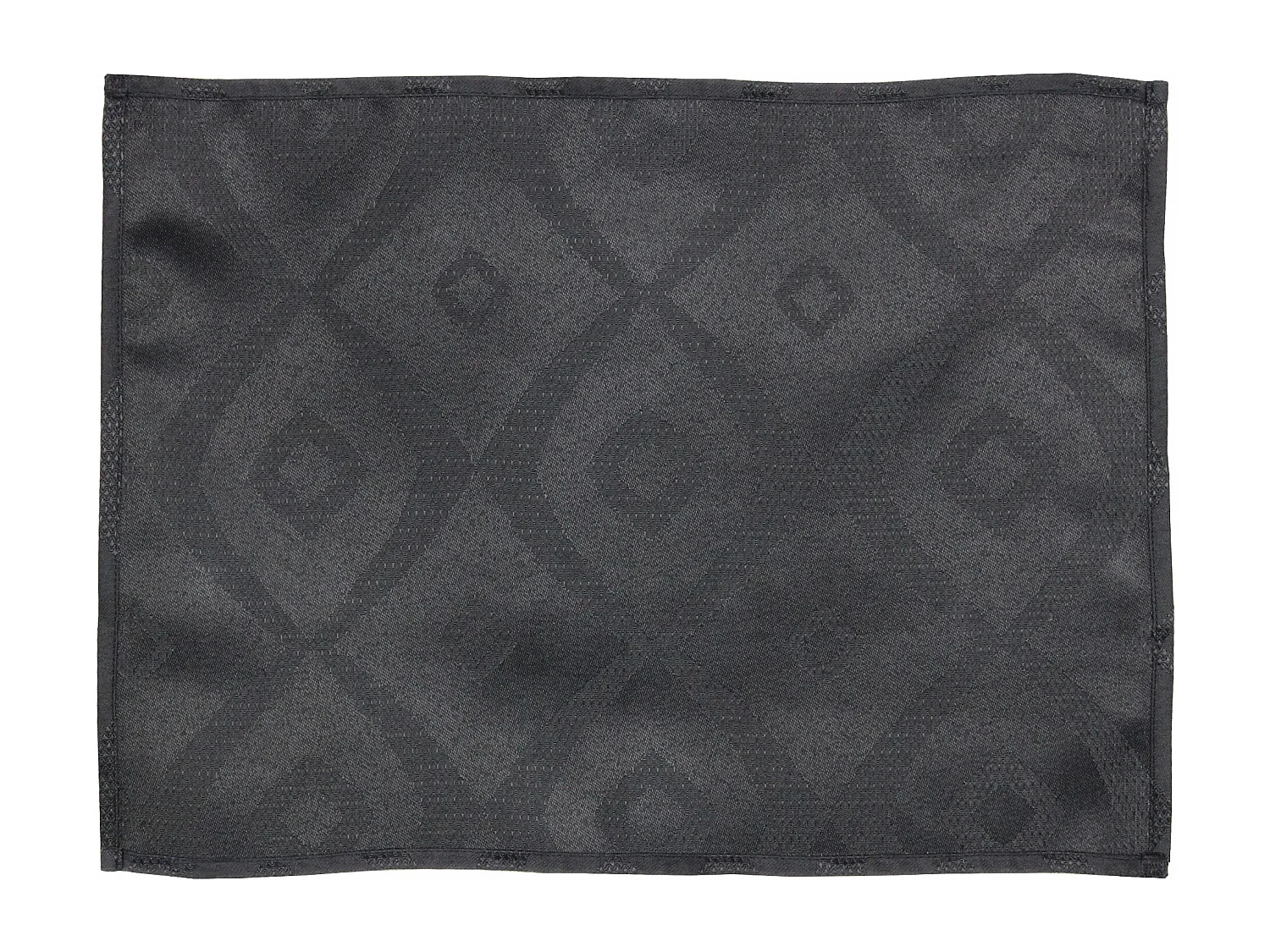 Lot de 2 sets de table 35x45 cm Jacquard 100% polyester BRUNCH anthracite