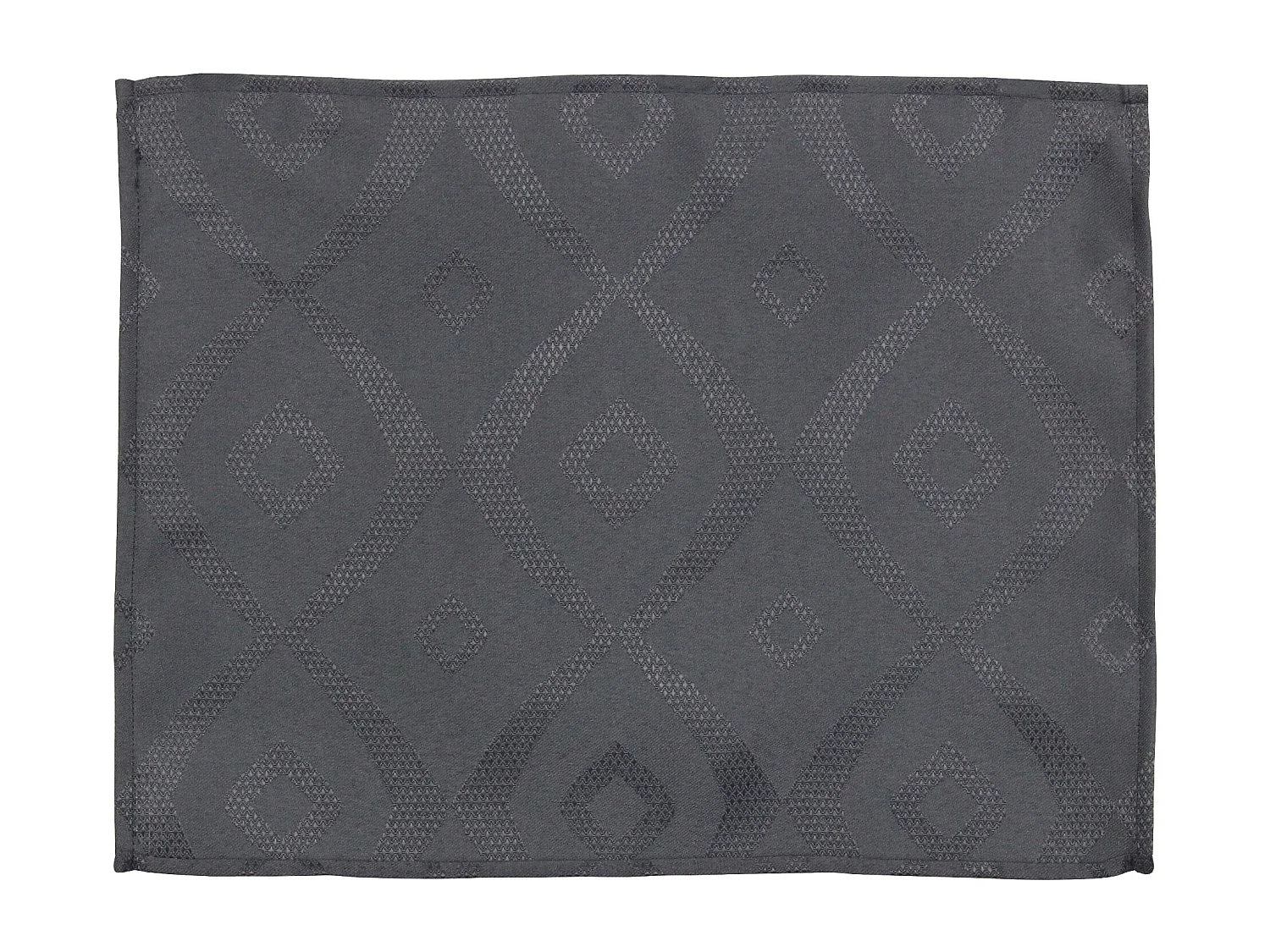 Lot de 2 sets de table 35x45 cm Jacquard 100% polyester BRUNCH anthracite