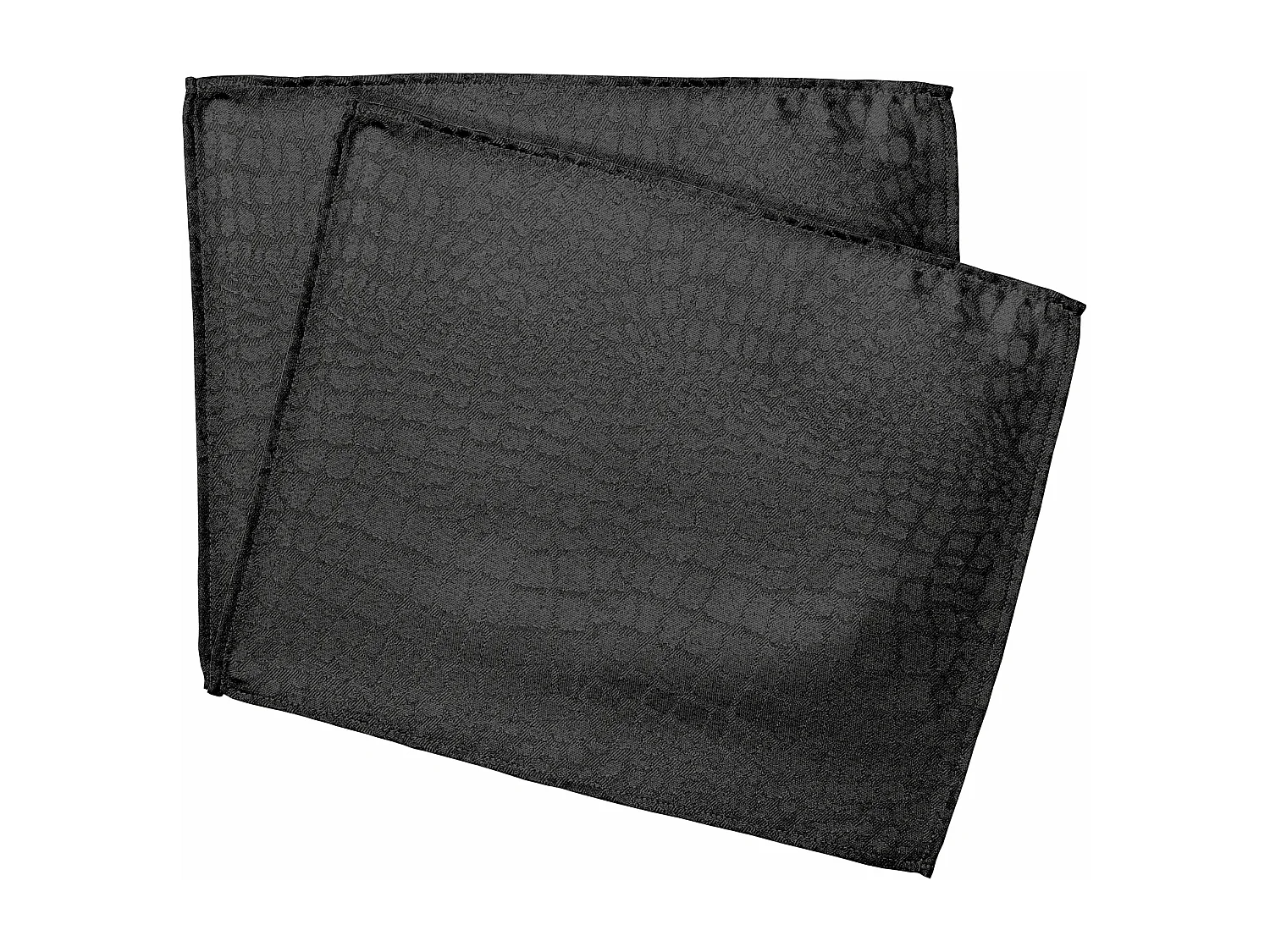 Lot de 2 sets de table 35x45 cm Jacquard 100% polyester LOUNGE noir