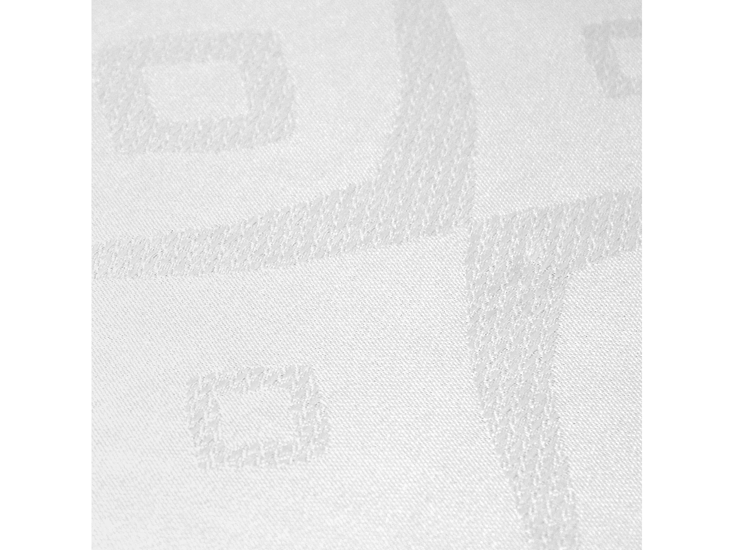 Chemin de table 45x150 cm Jacquard 100% polyester BRUNCH blanc