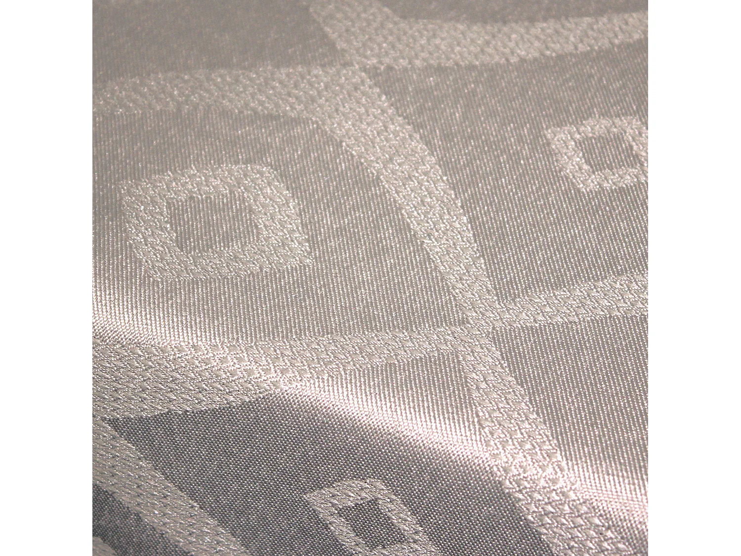 Chemin de table 45x150 cm Jacquard 100% polyester BRUNCH taupe