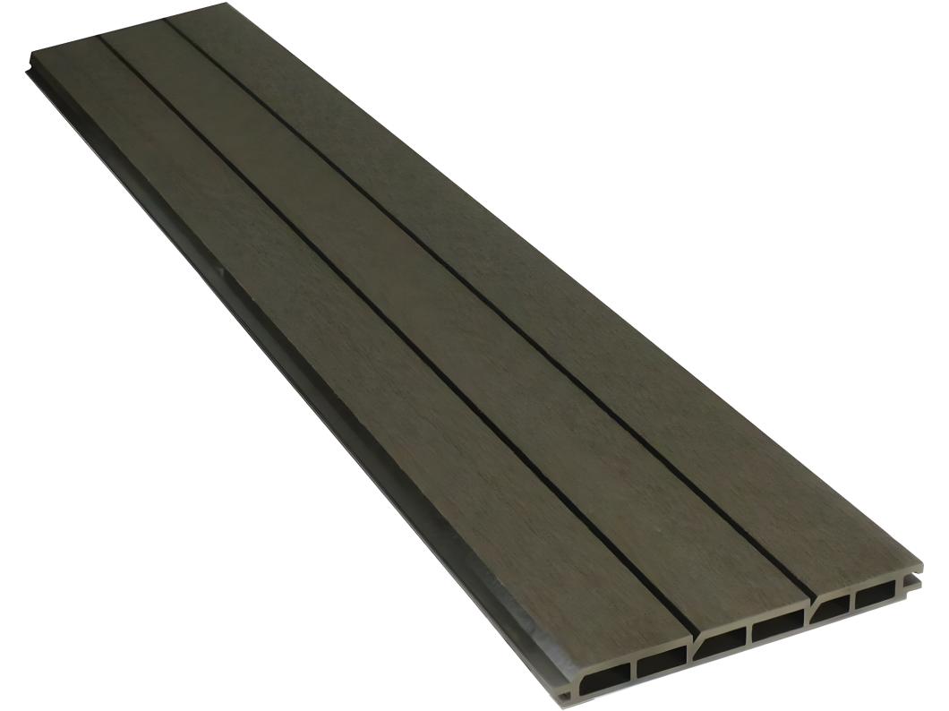 Set van 6 composiet houten schuttingplanken - L160 cm x b25,8 cm x dikte 2 cm - Terracotta