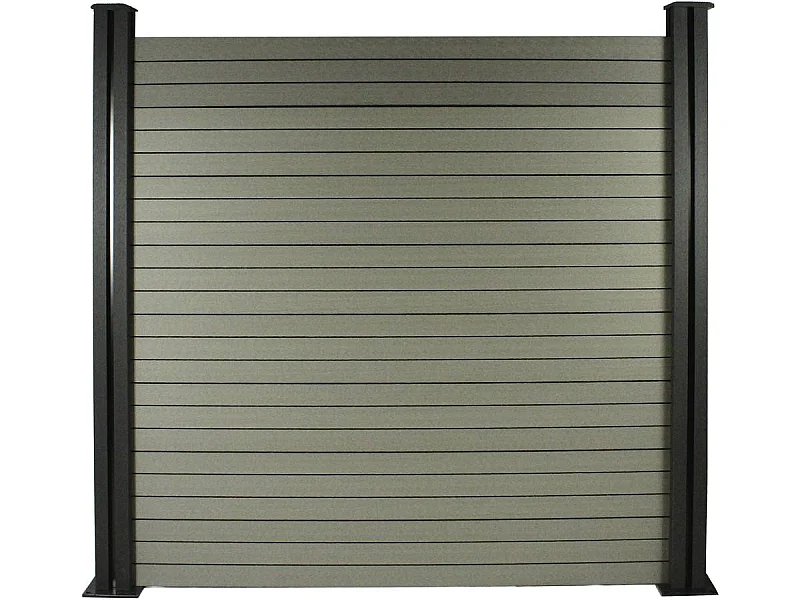 Kit di recinzione in composito da 8 m - Kit di montaggio gratuito - Grigio