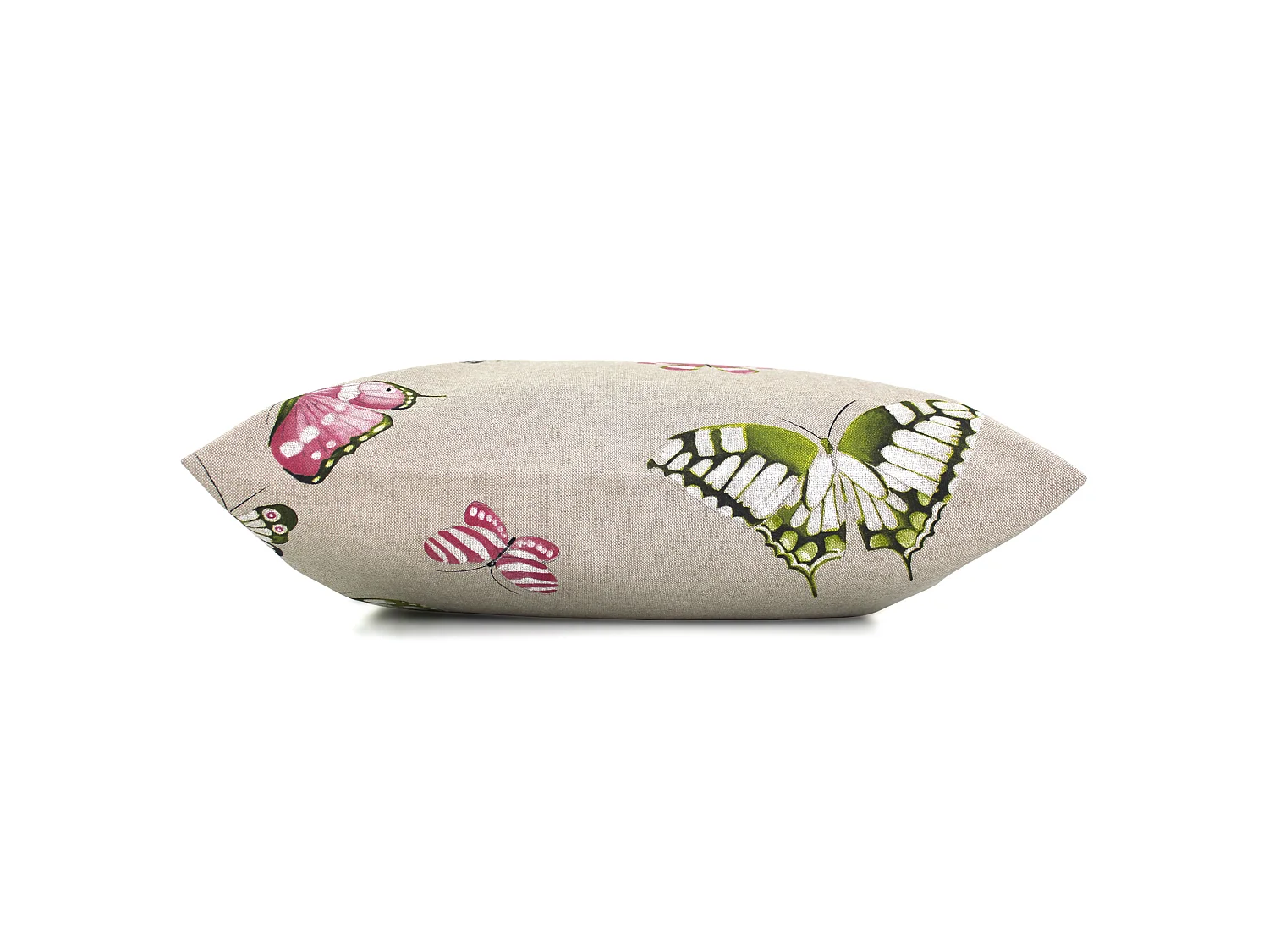 Housse de coussin 45x45 cm TERROSSA Papillons roses Polycoton