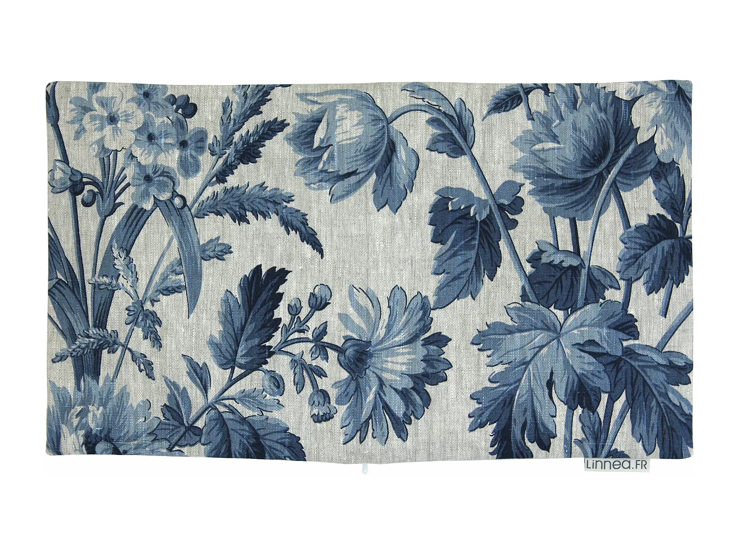 Housse de coussin 30x50 cm COSSITO Feuilles de blé 100% Lin