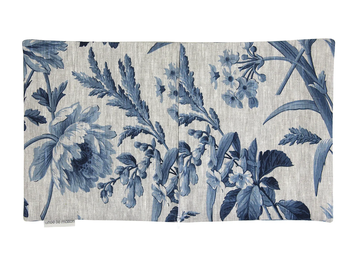 Housse de coussin 30x50 cm COSSITO Feuilles de blé 100% Lin