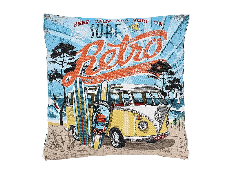 Housse de coussin 45x45 cm KOMBI Jaune