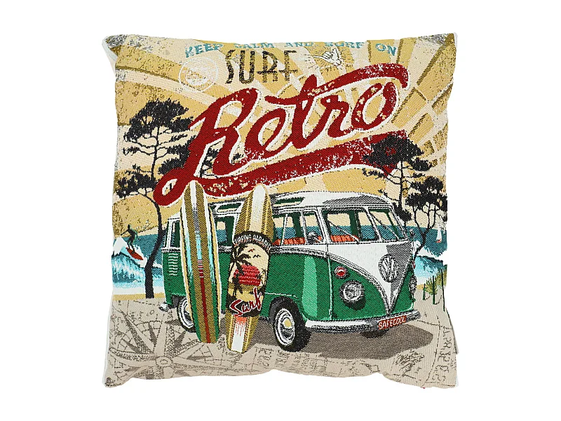 Housse de coussin 45x45 cm KOMBI Vert