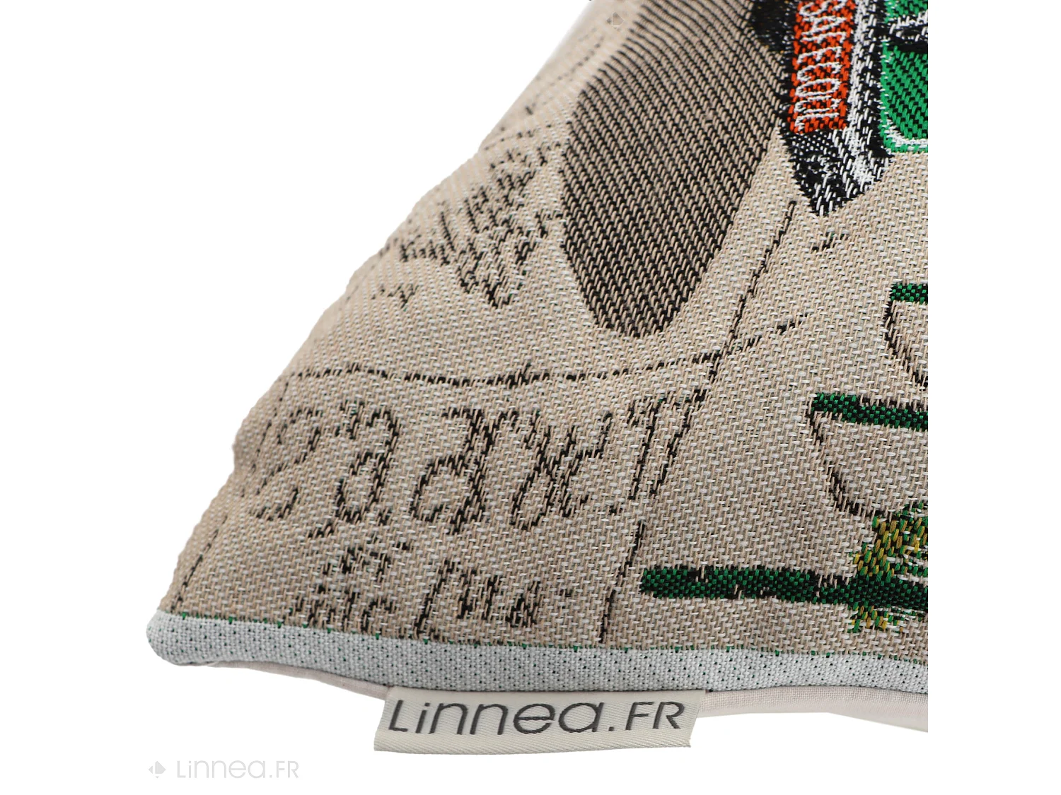 Housse de coussin 45x45 cm KOMBI Vert