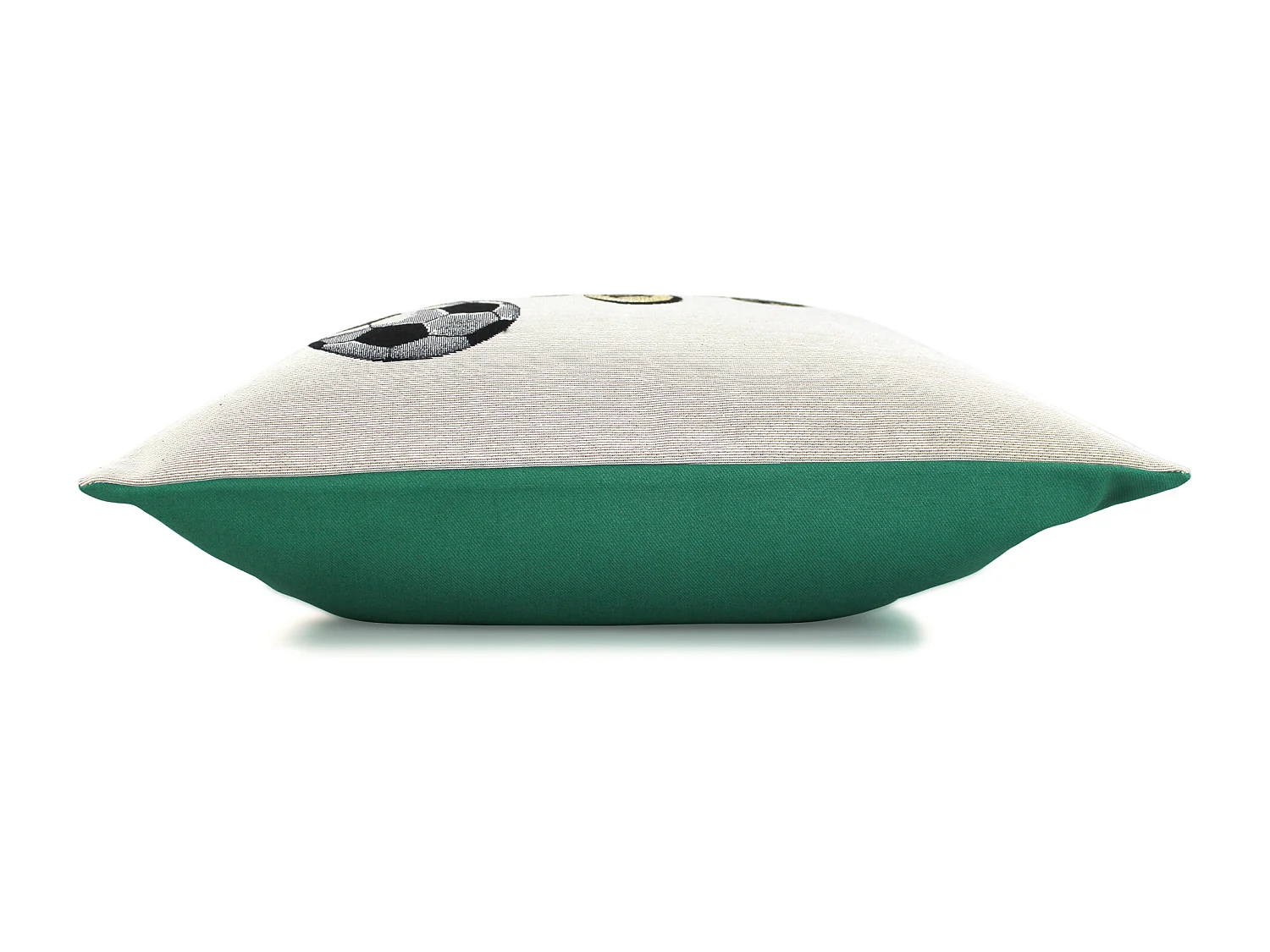 Housse de coussin 45x45 cm GRAZIE Grenouille footballeuse polycoton acrylique