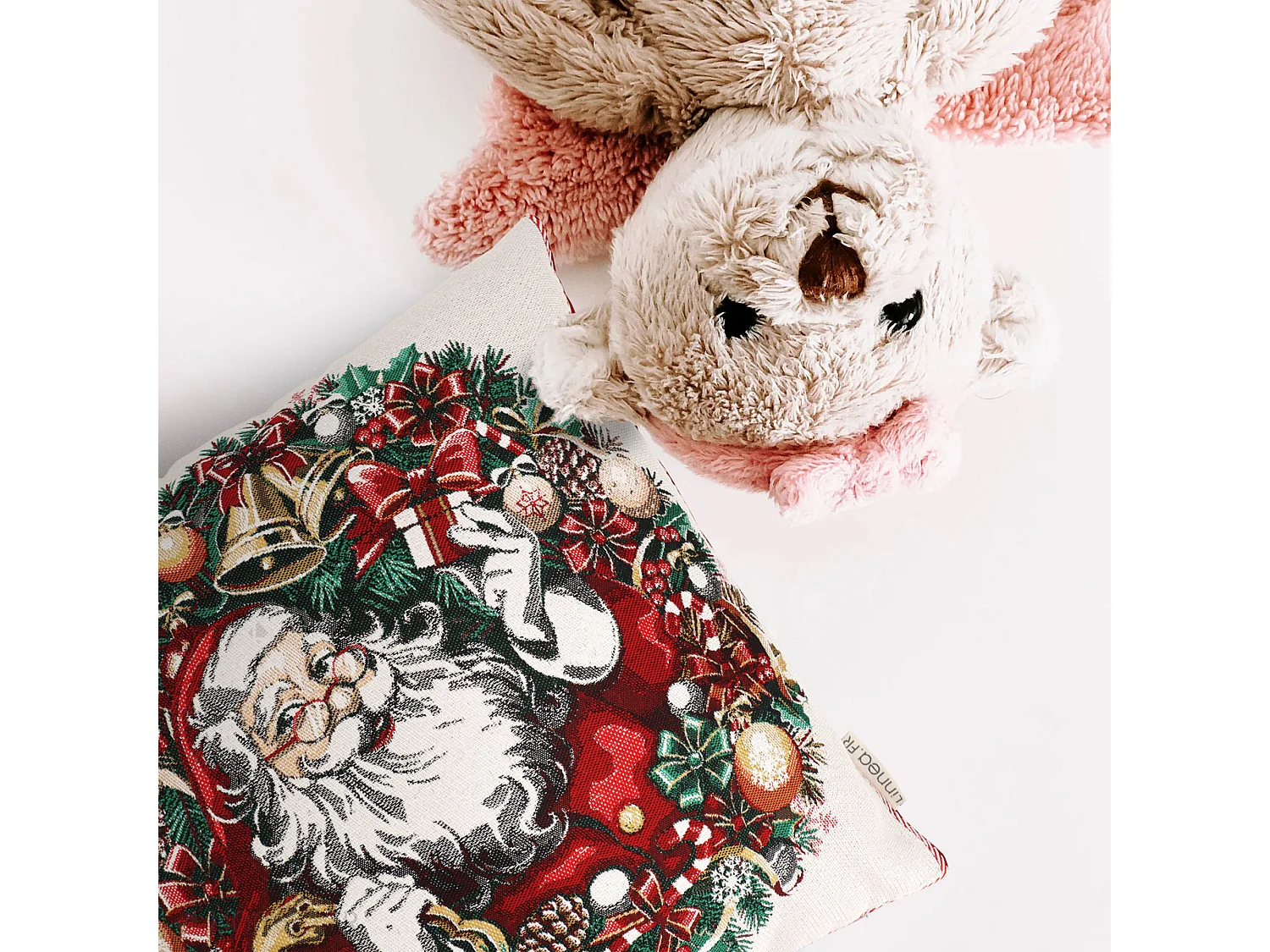 Housse de coussin 45x45 cm CLAUS Blanc