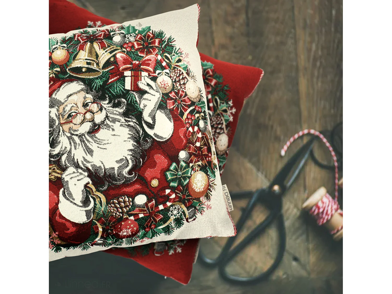 Housse de coussin 45x45 cm CLAUS Blanc