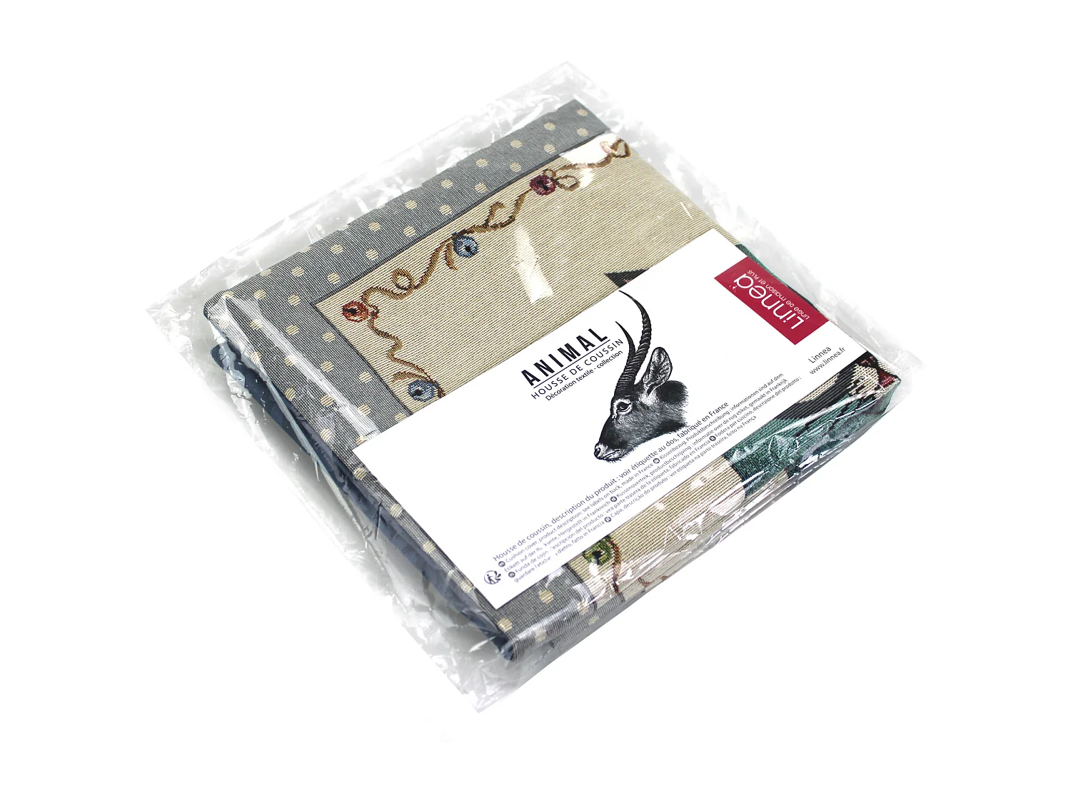 Housse de coussin 45x45 cm TASSO Chat polycoton acrylique