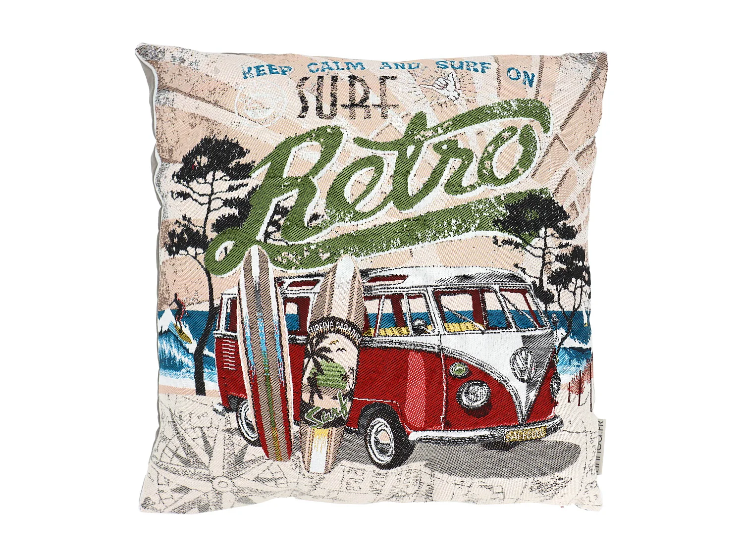 Housse de coussin 45x45 cm KOMBI Rouge