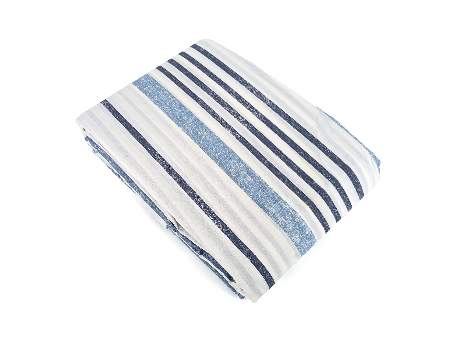 Parure de lit 240x220 cm coton + lyocell CALANQUE Bleu