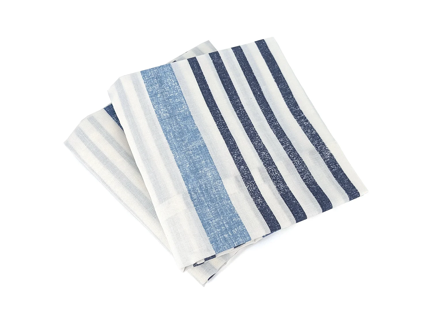 Parure de lit 240x220 cm coton + lyocell CALANQUE Bleu