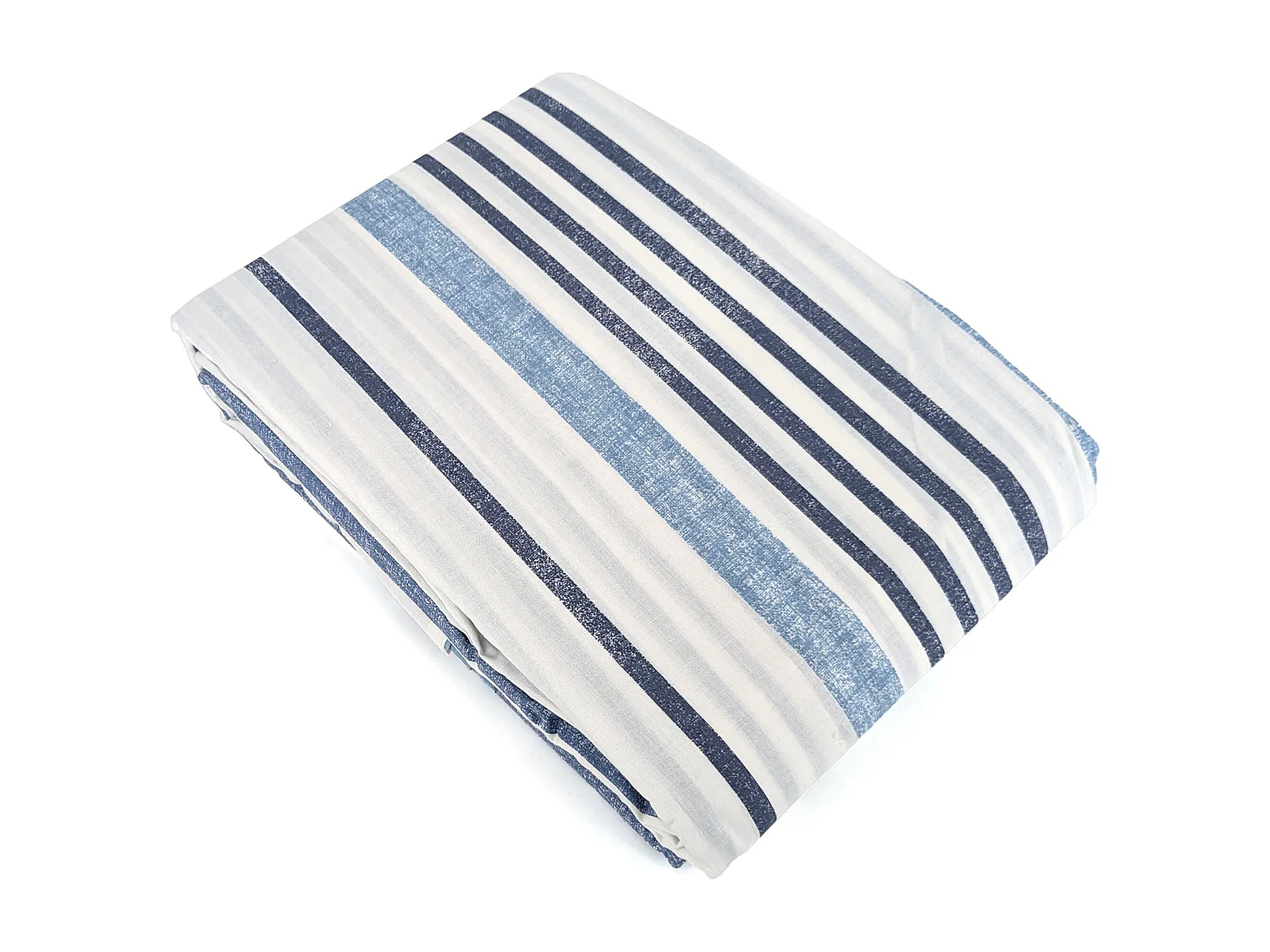 Parure de lit 240x220 cm coton + lyocell CALANQUE Bleu