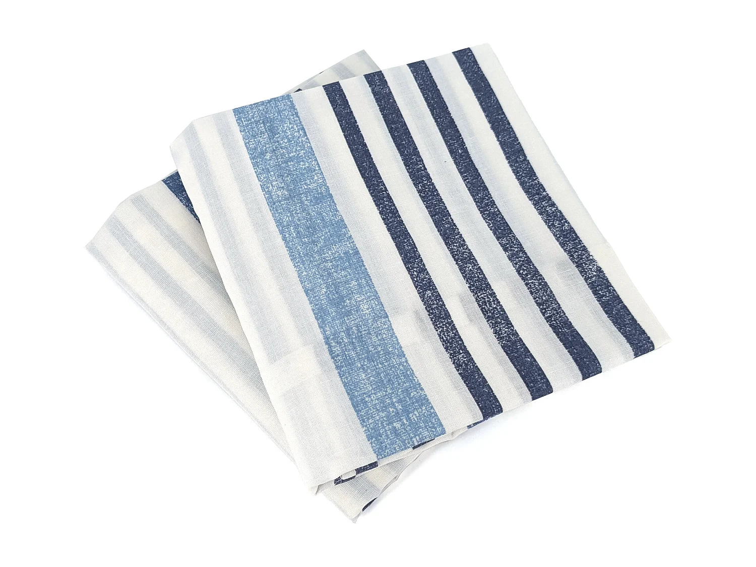 Parure de lit 240x220 cm coton + lyocell CALANQUE Bleu